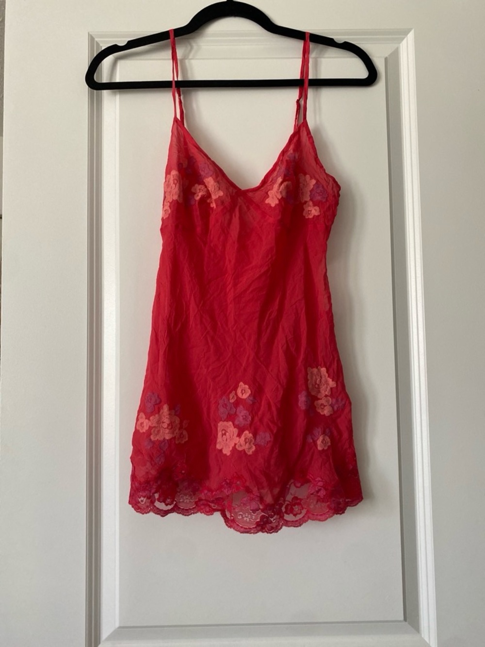 Red Floral Lace victoria’s secret Slip Dress - Women's Intimates